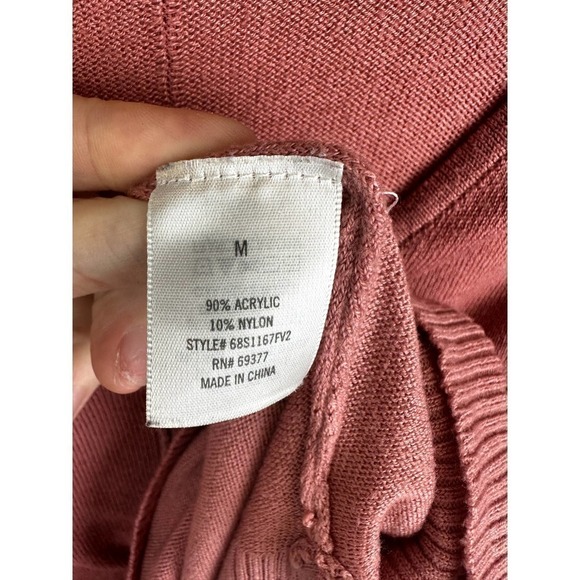 Pre-Loved Francesca's Collection Desert Rose v-neck sweater - Picture 5 of 7